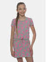 Sam 73 Graue gemusterte Mädchen-Kleid SAM 73