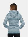 Sam 73 Weiß-grüne gemusterte Damen-Sweatjacke SAM 73 Minga