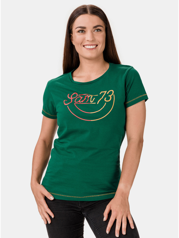 Sam 73 Grünes Damen T-Shirt SAM 73 Cerina