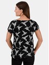 Sam 73 Schwarzes Damen-T-Shirt SAM 73