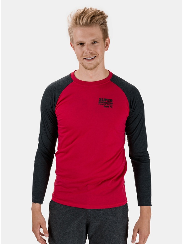Sam 73 Rotes Herren T-Shirt SAM 73 Amit
