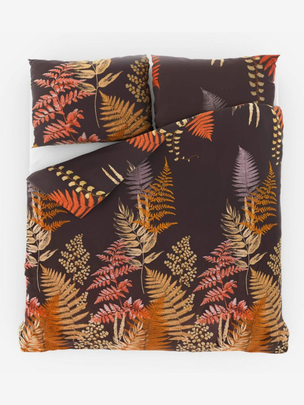 Kvalitex Satin French Bedding Luxury Collection 1+2, 220x200, 70x90cm Fern Brown Kvalitex