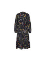 CAMAIEU Dunkelgrünes Blumenkleid