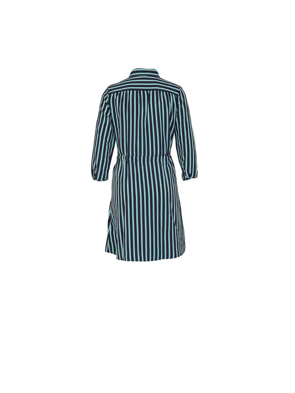 CAMAIEU Gestreiftes Hemdblusenkleid