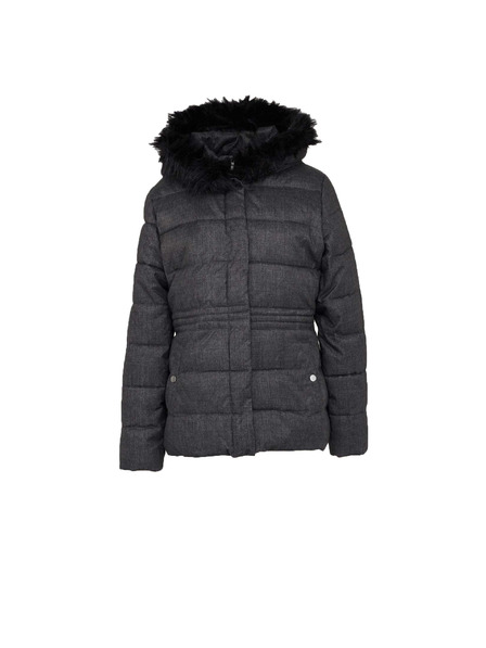 CAMAIEU Winterjacke mit Kunstfellkapuze