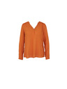 CAMAIEU Ziegelfarbene Bluse CAMAIEU
