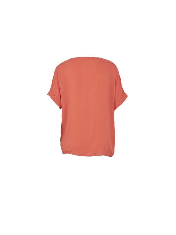 CAMAIEU Ziegelrote Bluse CAMAIEU