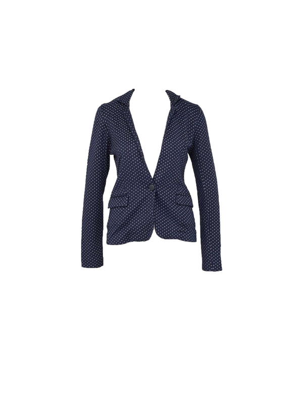 CAMAIEU Dunkelblauer gemusterter Blazer