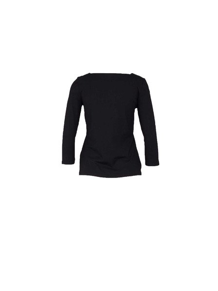 CAMAIEU Schwarzes T-Shirt mit langen Ärmeln CAMAIEU