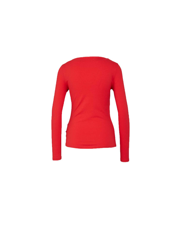 CAMAIEU Rotes Langarm-T-Shirt CAMAIEU