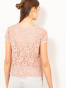 CAMAIEU Hellrosa Spitzen-T-Shirt von CAMAIEU