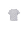 CAMAIEU Weißes gemustertes T-Shirt mit Knoten