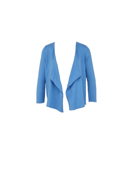 CAMAIEU Blauer kurzer Kardigan CAMAIEU