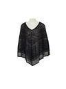 CAMAIEU Schwarzes transparentes Poncho CAMAIEU