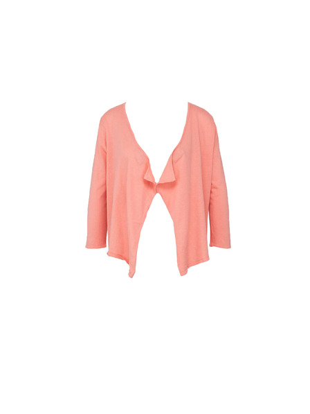 CAMAIEU Rosa kurze Strickjacke CAMAIEU