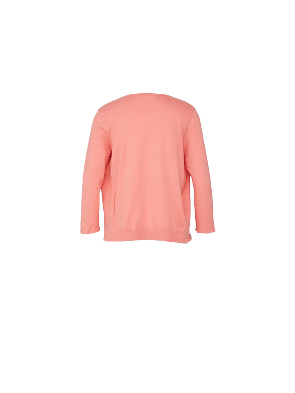 CAMAIEU Rosa kurze Strickjacke CAMAIEU