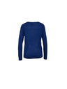 CAMAIEU Blauer Woll-Basic-Pullover CAMAIEU