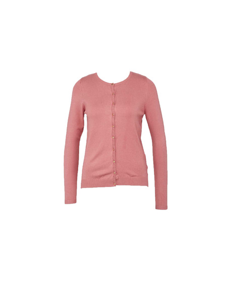 CAMAIEU Rosa Pullover mit Knöpfen