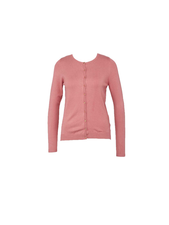 CAMAIEU Rosa Pullover mit Knöpfen