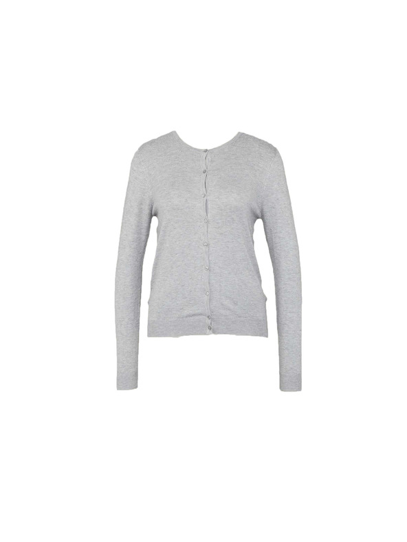 CAMAIEU Grauer Pullover mit Knöpfen CAMAIEU