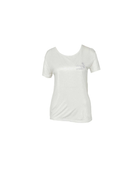 CAMAIEU Cremefarbenes T-Shirt CAMAIEU