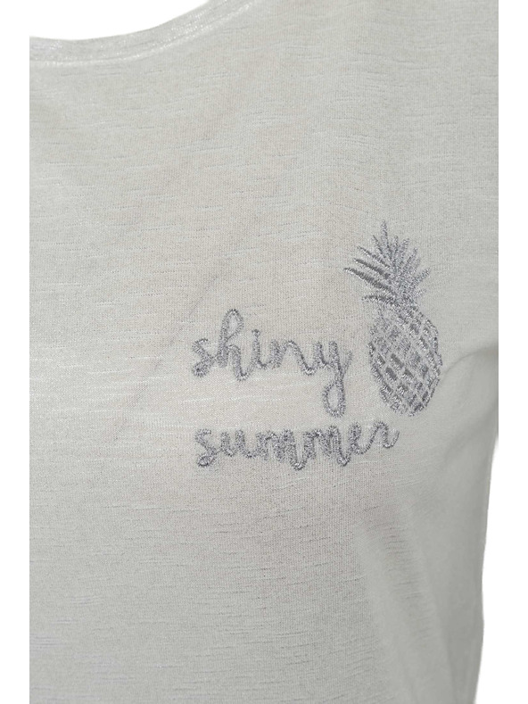 CAMAIEU Cremefarbenes T-Shirt CAMAIEU