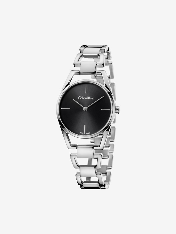 Calvin Klein Dainty Armbanduhr Schwarz Silber