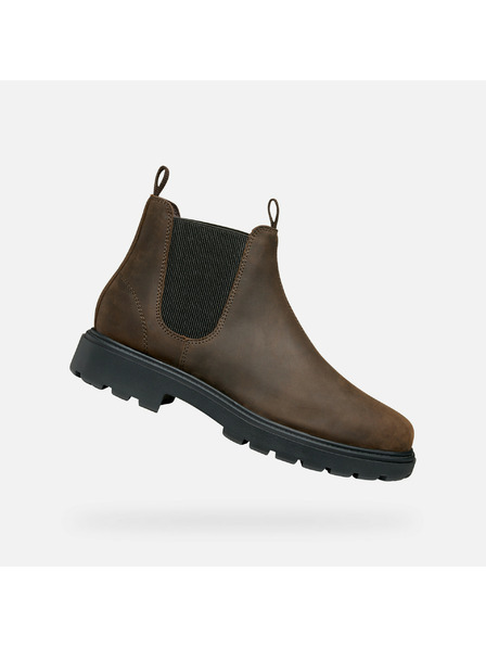 Geox Dunkelbraune Herren-Knöchelschuhe Geox Spherica EC7