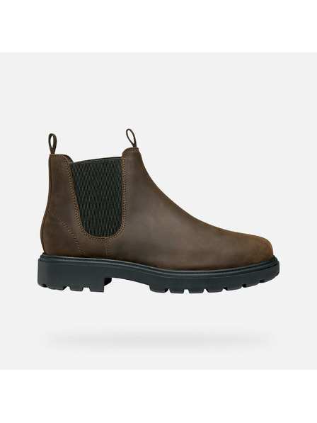 Geox Dunkelbraune Herren-Knöchelschuhe Geox Spherica EC7