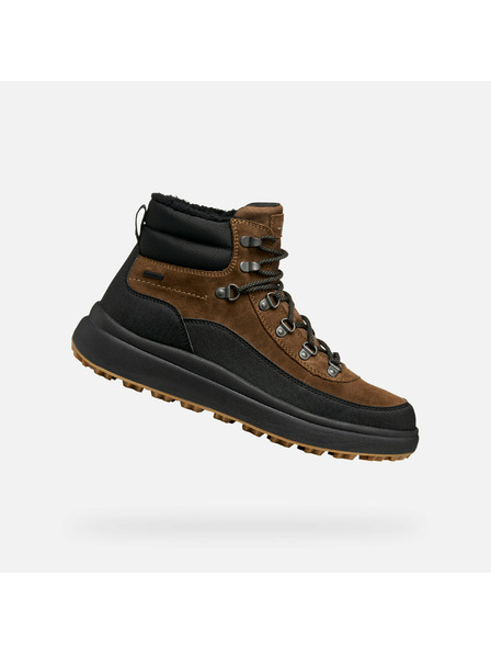Geox Dunkelbraune Herren-Knöchelschuhe Geox Granito + Grip B A