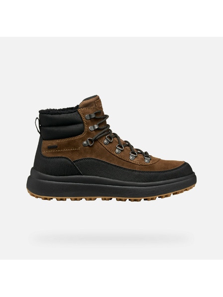 Geox Dunkelbraune Herren-Knöchelschuhe Geox Granito + Grip B A