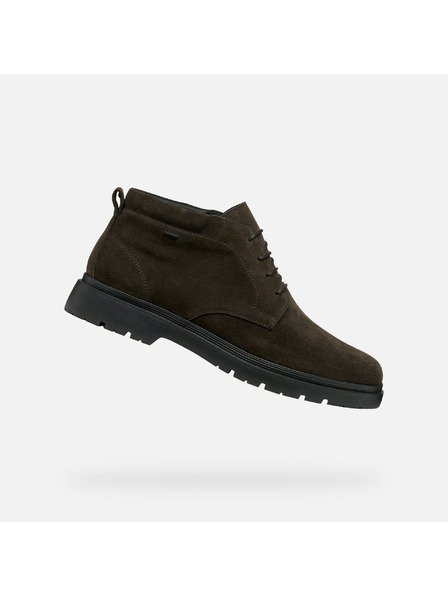 Geox Dunkelbraune Herren-Knöchelschuhe Geox Spherica EC1 B ABX