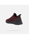Geox Burgunderrote Geox Spherica Herren-Turnschuhe