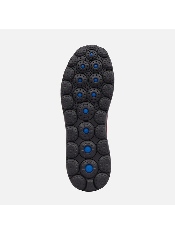 Geox Burgunderrote Geox Spherica Herren-Turnschuhe