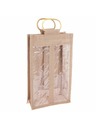 Casa de Engel Jute-Tasche für 2 Flaschen, 0/125