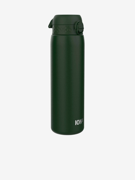 ION8 Dunkelgrüne Edelstahl-Wasserflasche Ion8 Leak Proof (1200 ml)