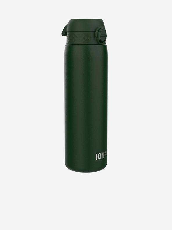 ION8 Dunkelgrüne Edelstahl-Wasserflasche Ion8 Leak Proof (1200 ml)