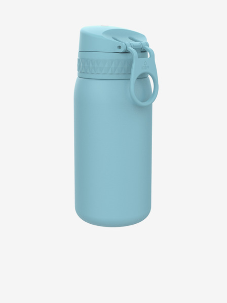 ION8 Hellblaue Edelstahl-Wasserflasche Ion8 Leak Proof (400 ml)