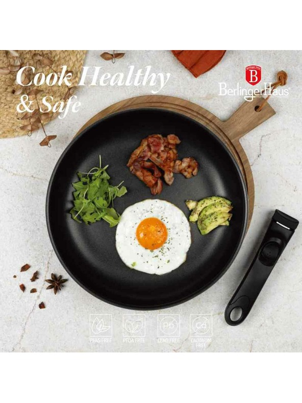 Berlingerhaus 9-teiliges Kochgeschirr-Set mit abnehmbarem Griff Leonardo Collection BERLINGERHAUS