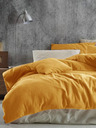 Kvalitex Französische Musselin-Bettwäsche 240x220, 70x90cm gelb Kvalitex