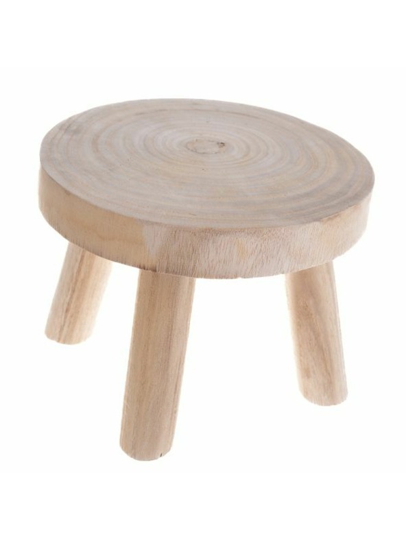 Casa de Engel Holz Hocker, rund, 0/16