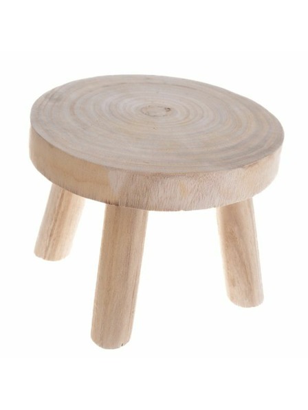Casa de Engel Holz Hocker, rund, 0/16