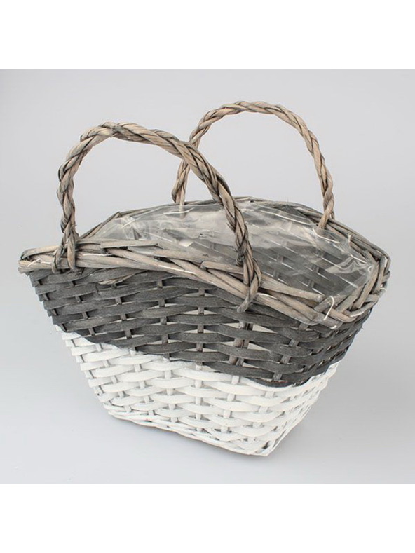 Casa de Engel Rattan-Blumentopf mit PVC, 0/34