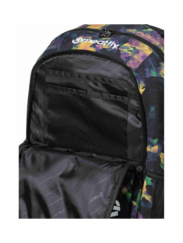Meatfly Meatfly Rucksack Basejumper Dark Aquarel 22 L + Federtasche | Volumen 22 L