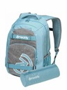 Meatfly Meatfly Rucksack Exile Grey Heather / Aqua 24 L + ETUI | Grau | Volumen 24 L