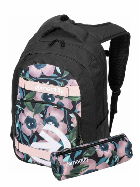 Meatfly Meatfly Rucksack Exile Pink Flowers 24 L + ETUI | Volumen 24 L