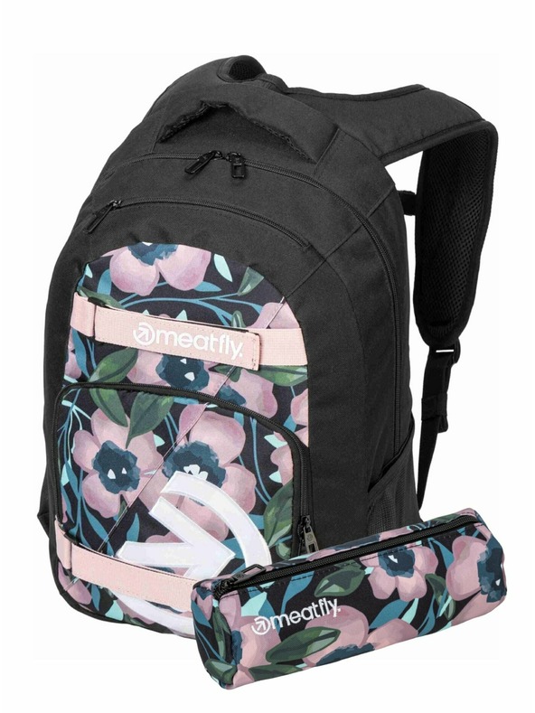 Meatfly Meatfly Rucksack Exile Pink Flowers 24 L + ETUI | Volumen 24 L