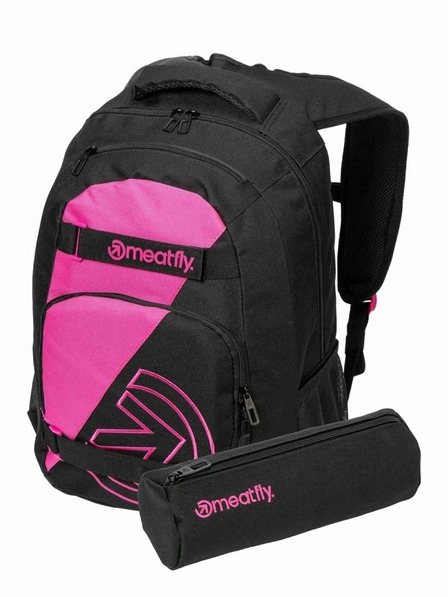 Meatfly Meatfly Rucksack Exile Pink / Black 24 L + ETUI | Volumen 24 L