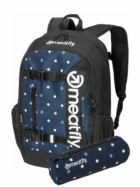 Meatfly Meatfly Rucksack Basejumper Yellow Dots 22 L + ETUI | Gelb | Volumen 22 L