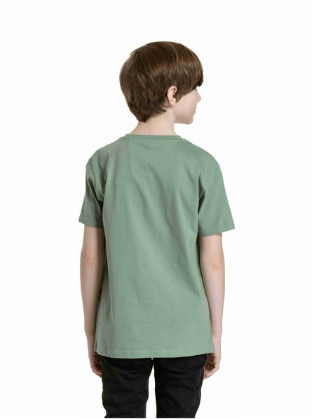 Meatfly Meatfly Kinder-T-Shirt Bart Olive | Grün